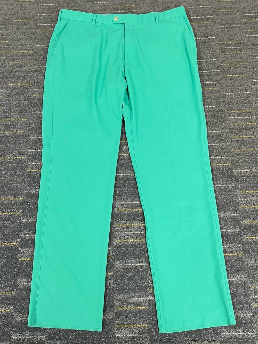Peter Millar Durham High Drape Performance Golf Pants Men’s 40 Cyan Unhemmed